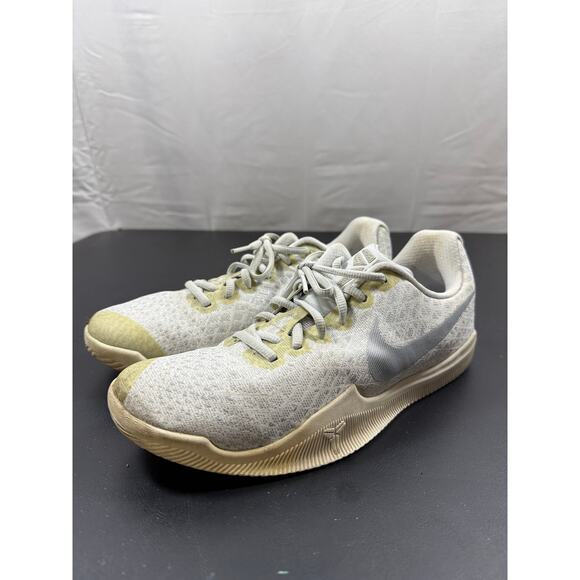 Nike Kobe Mamba Instinct White Silver 852473-100 Men’s Size 8.5 Basketball Shoes - Picture 1 of 6